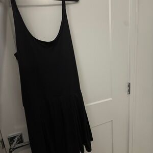 Fashion Nova Black Sleeveless Scoop Neck Sundress